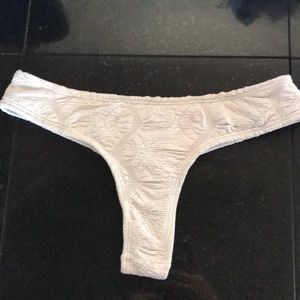 White Midori bikini w/ silver thread